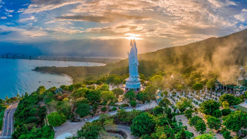 Sunrise Awakening: Lady Buddha & Marble Mountains